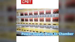 Equipo de prueba de quemadura en cámara de fuente de alimentación