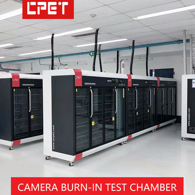 Cámara web envejecimiento rack de monitoreo de computadora remota cámara quemado en el equipo de prueba