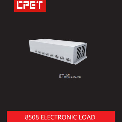 250W 8CH carga electrónica de corriente continua programable para prueba de envejecimiento de descarga de la batería